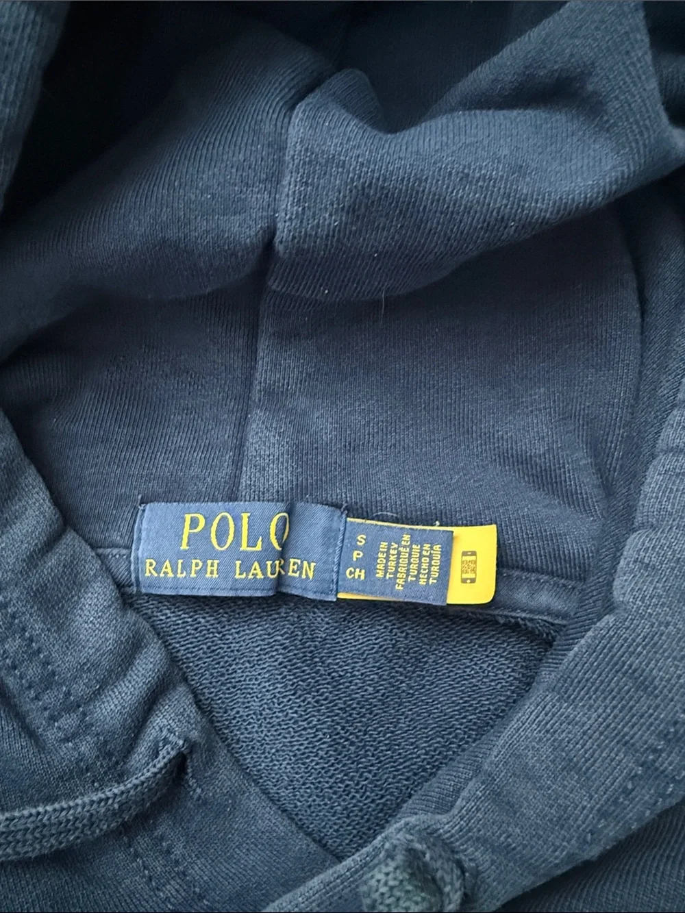 Polo by Ralph Lauren Navy Crewneck Hoodie with Tropical Embroidery